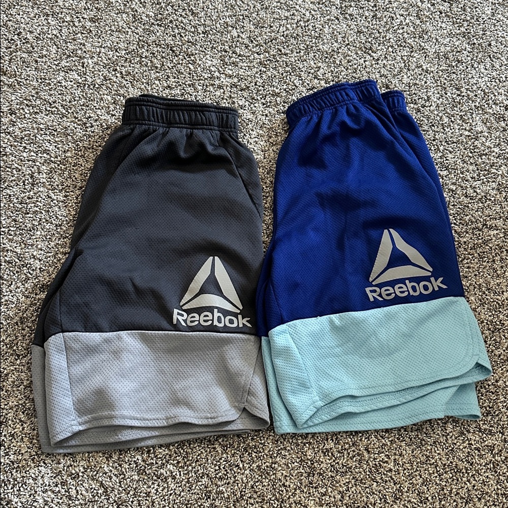 Reebok Kids' Shorts - Light Gray, Dark Gray, and Navy